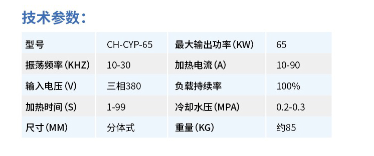 CH-CYP-65參數(shù)