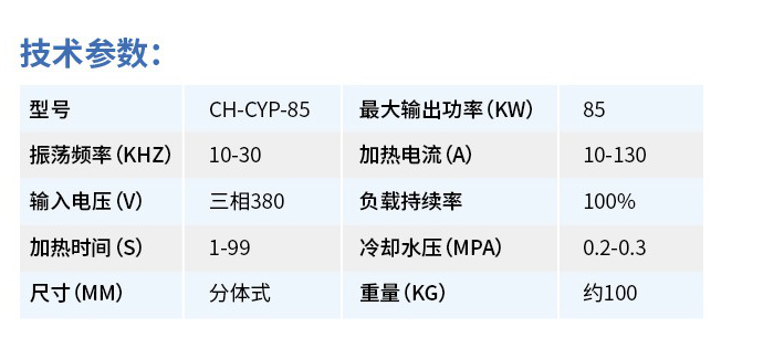 CH-CYP-85參數(shù)